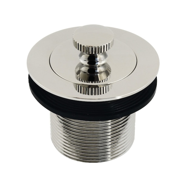 112 Lift and Turn Tub Drain with 112 Body Thread, Polished Nickel